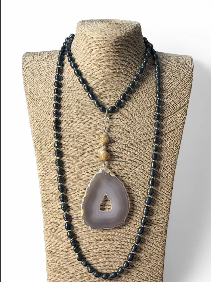 Collar Carmen de piedra natural