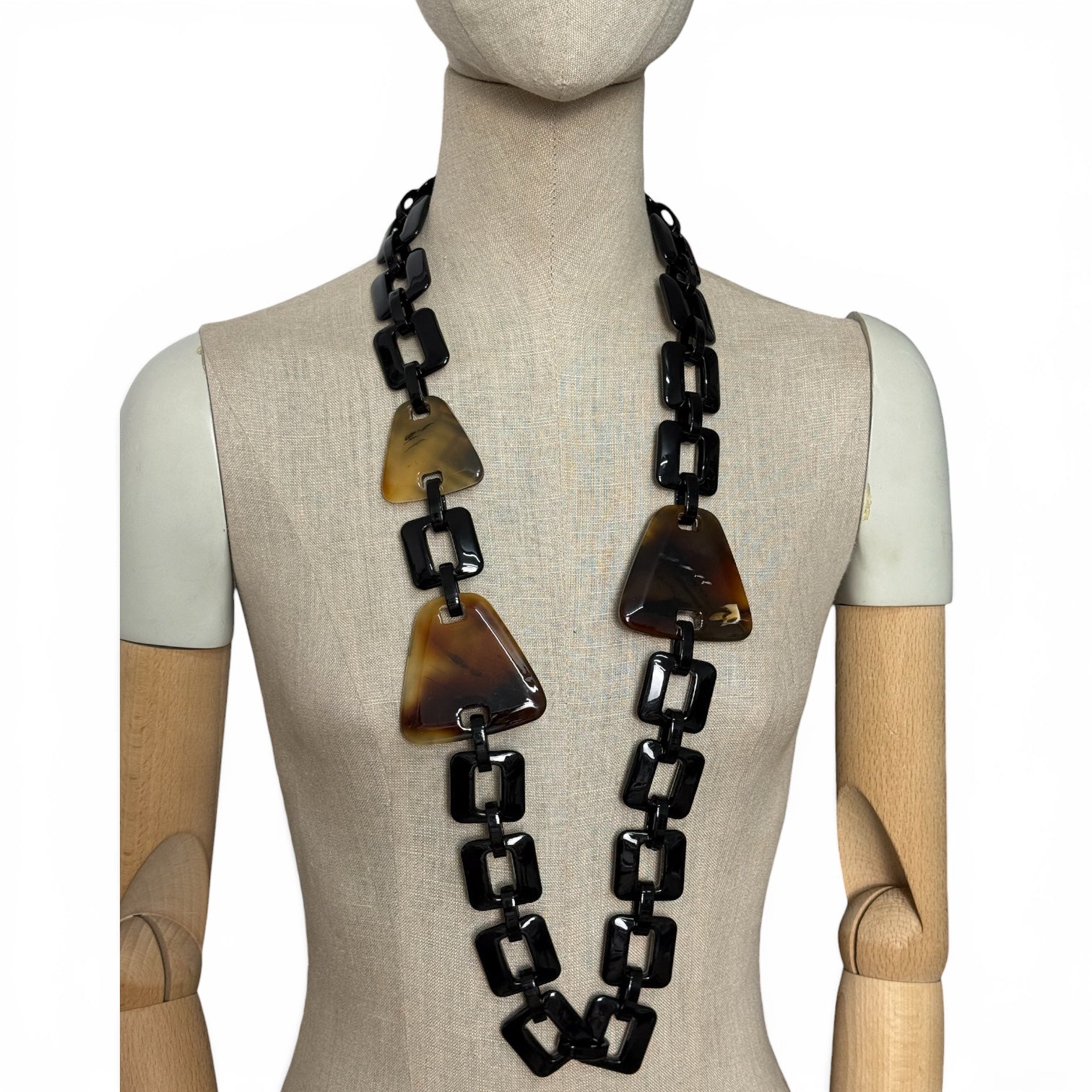 Collar largo resina