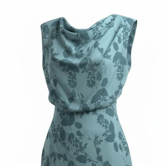 Vestido largo de flores