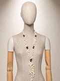 Collar largo de piedras
