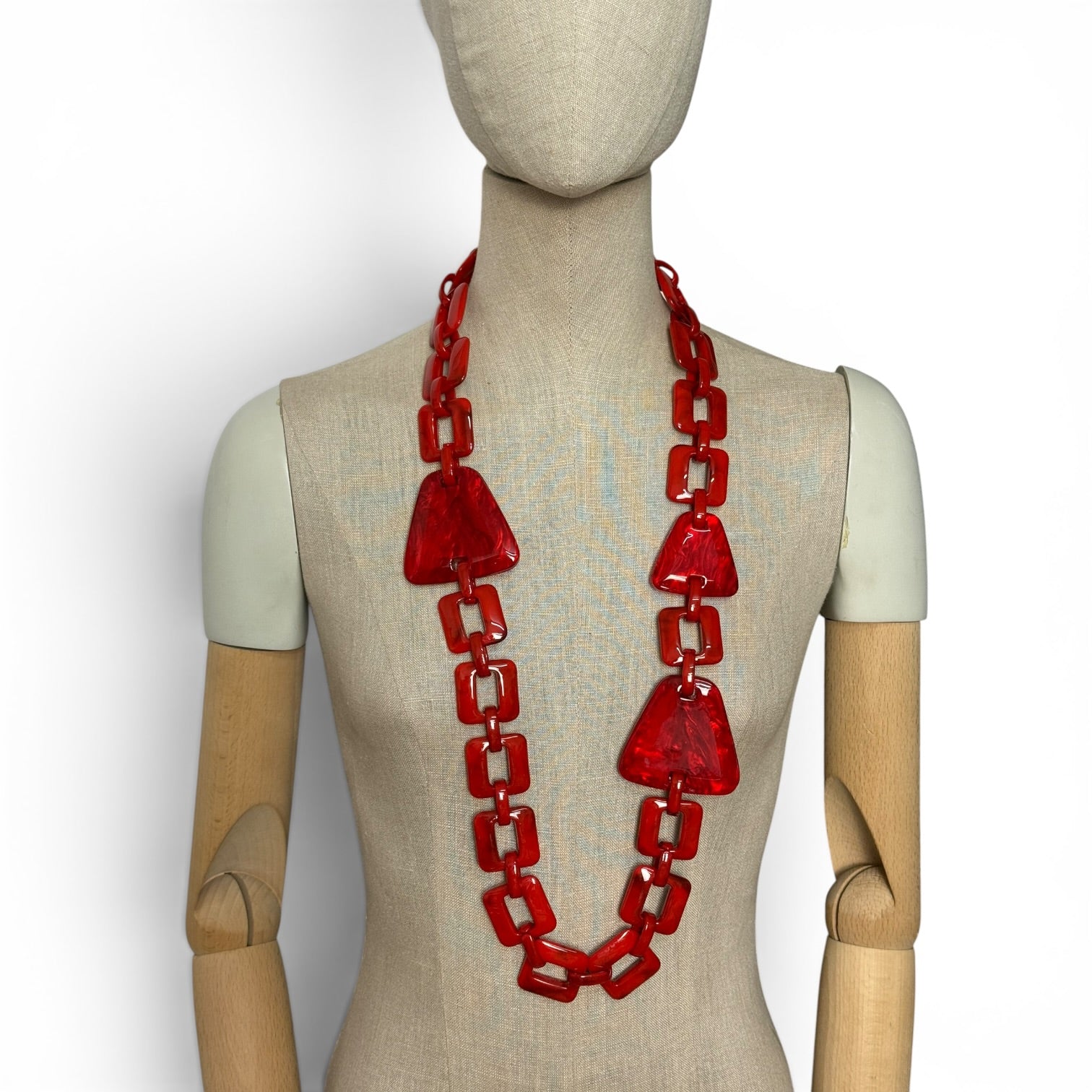 Collar largo resina