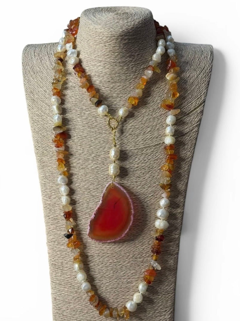 Collar Carmen de piedra natural