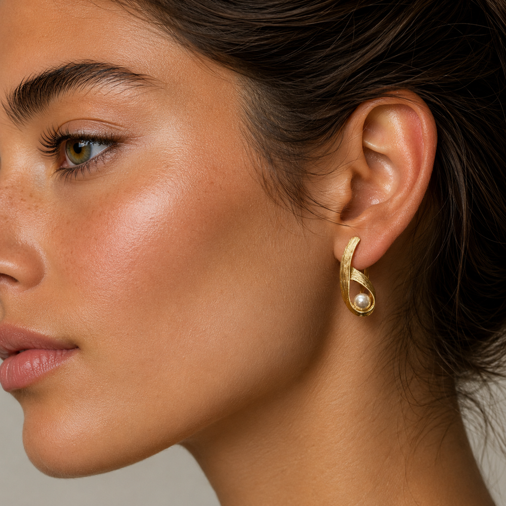Pendientes Aura con perla