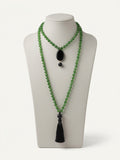 Collar doble con borla