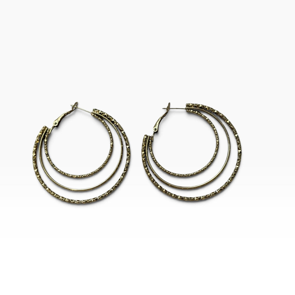 Pendientes Aros triple