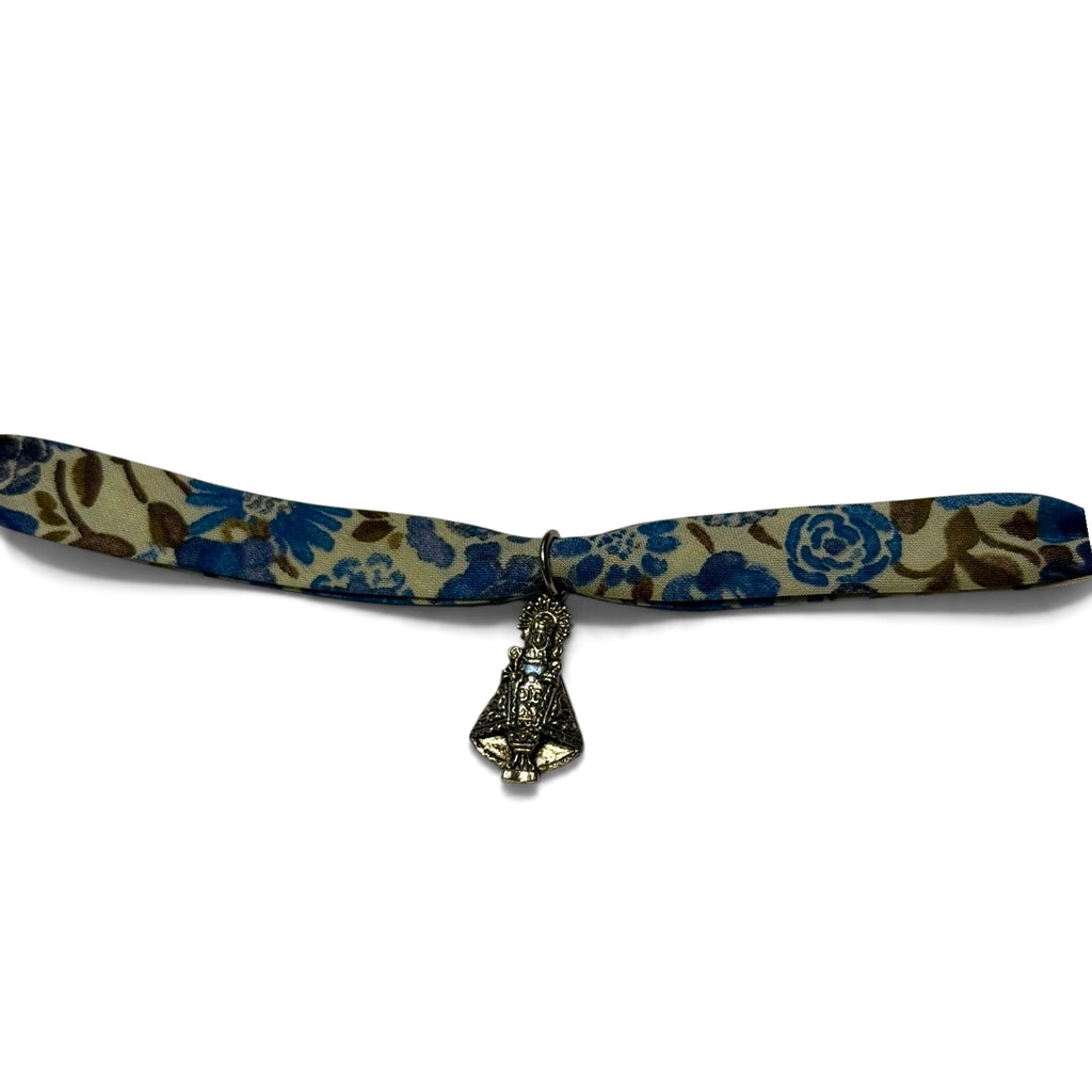 Pulsera de algodón medalla