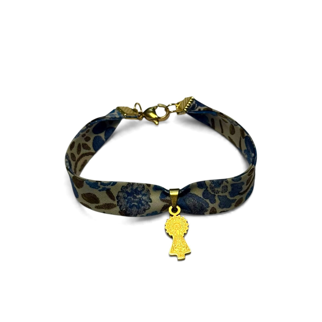 Pulsera de algodón medalla