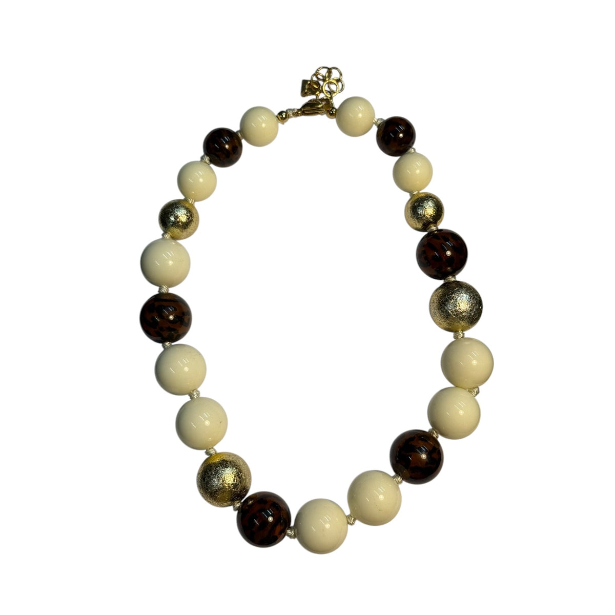 Collar de bolas animal print
