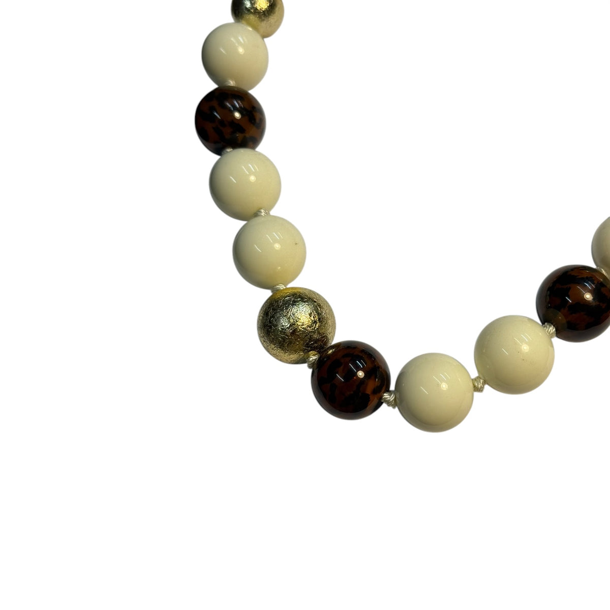 Collar de bolas animal print