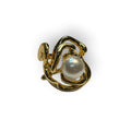 Anillo flor y perla