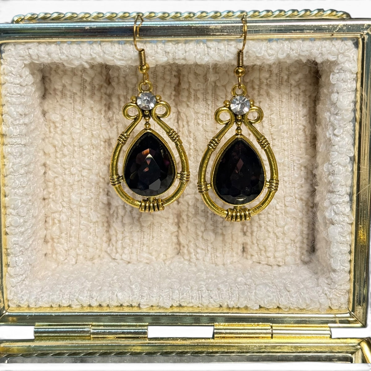 Pendientes gota y cirstal