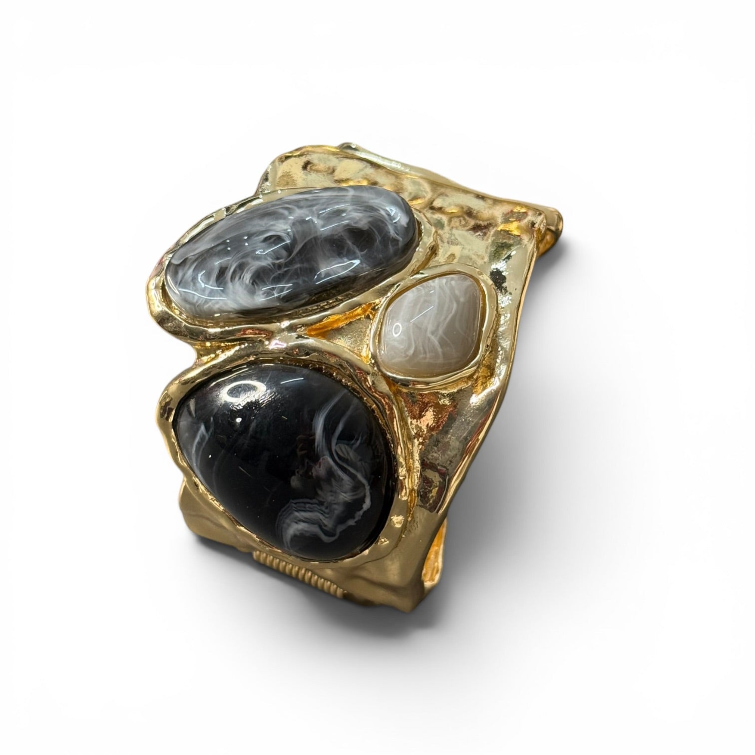 Brazalete tres piedras ajustable