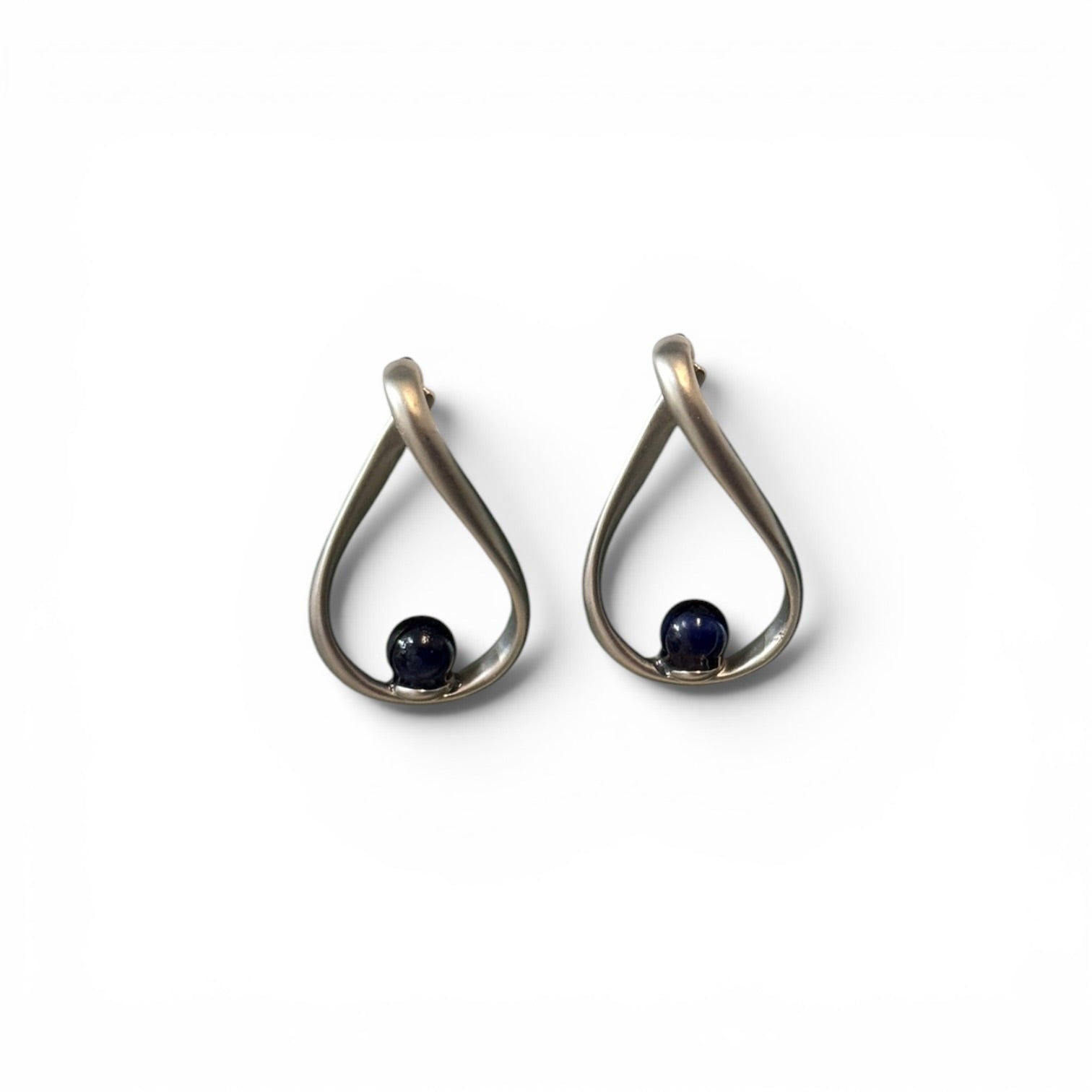Pendientes de gota con cristal