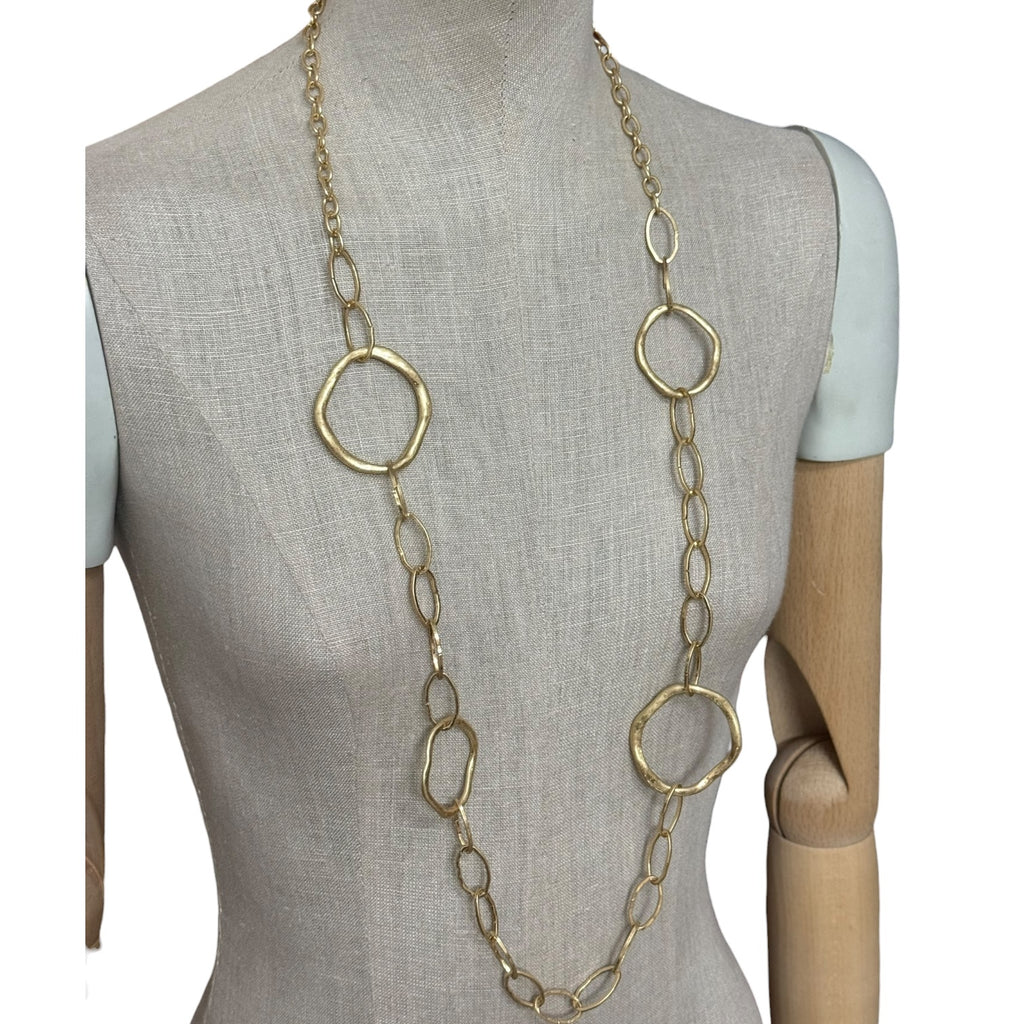 Collar cadena dorada