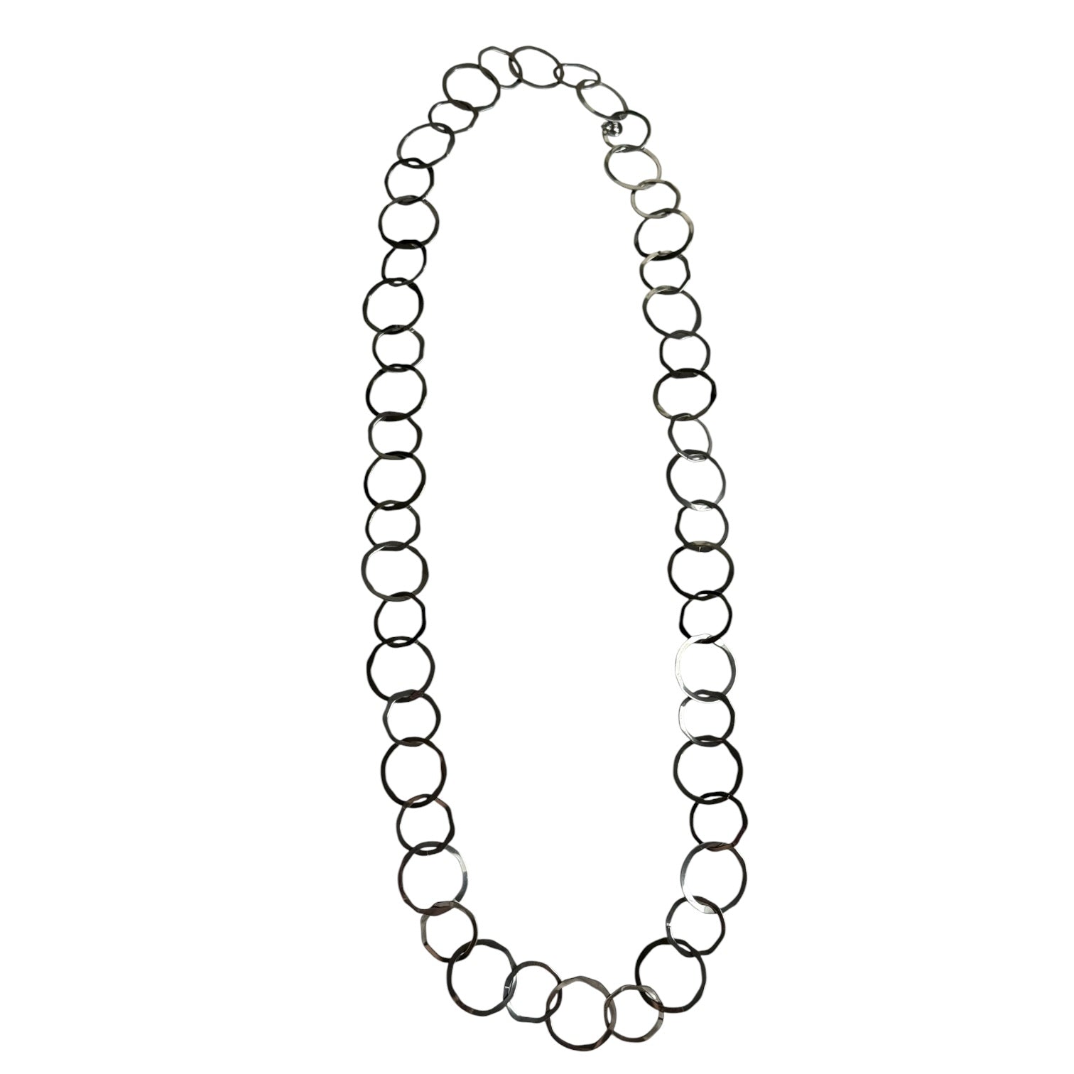 Collar largo de cadena redonda