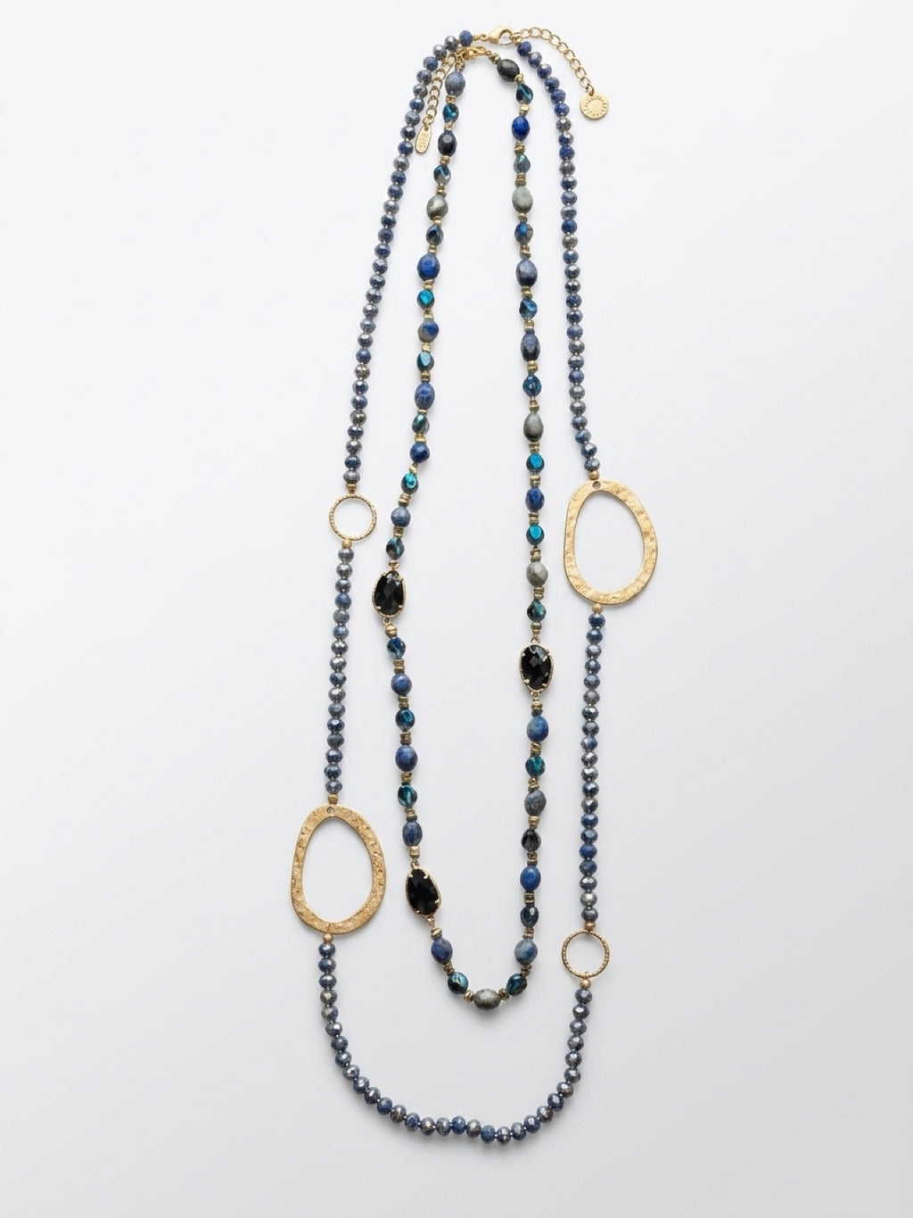 Collar doble de piedras