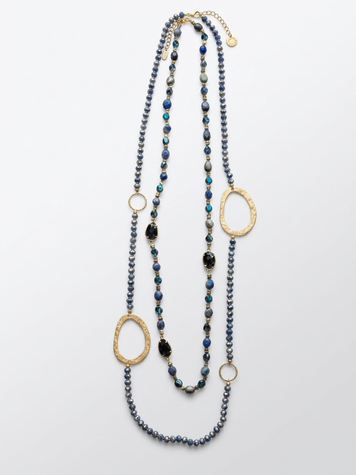 Collar doble de piedras