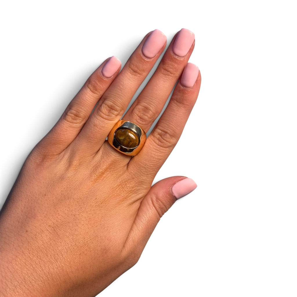 Anillo ojo de tigre