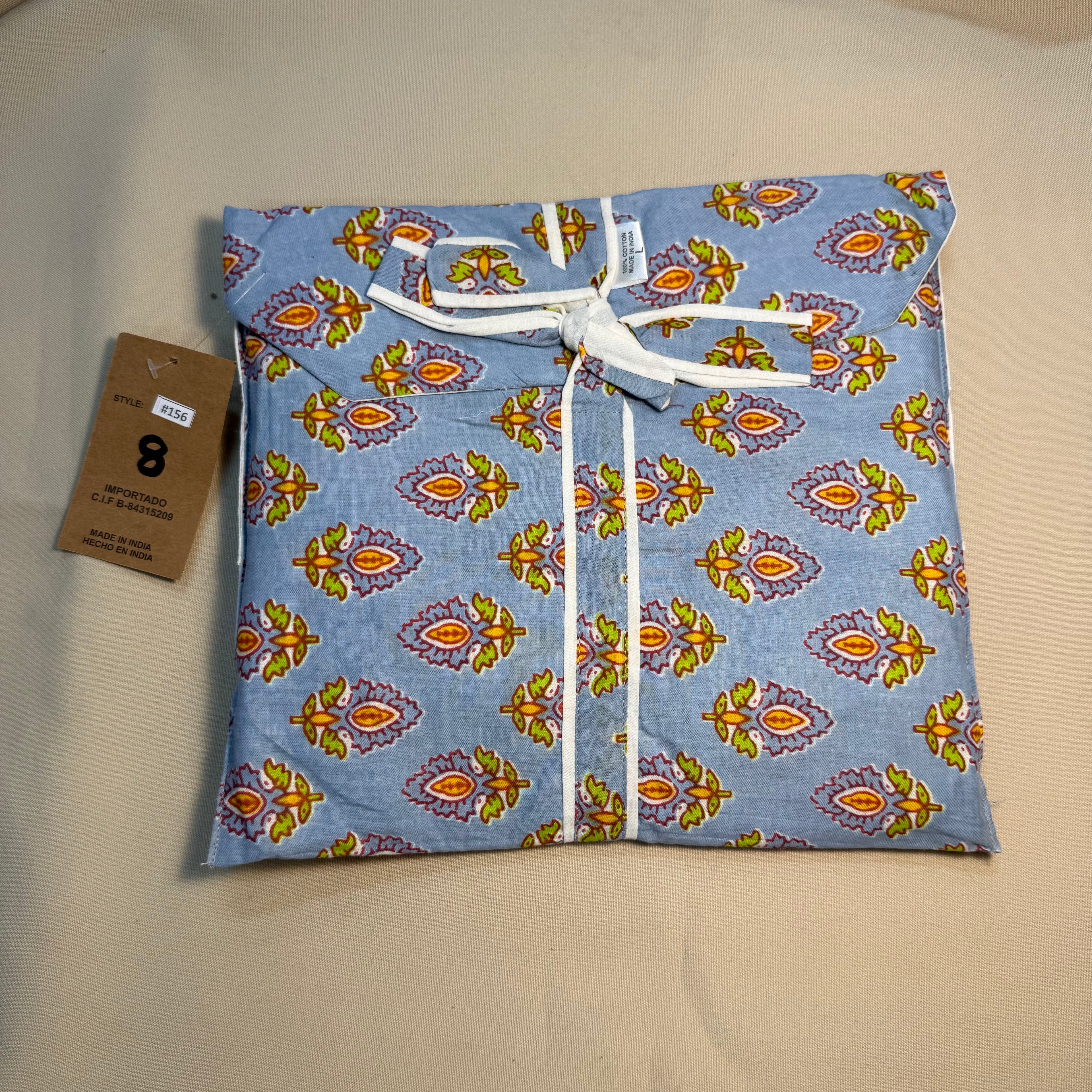 Pijama de algodón estampado