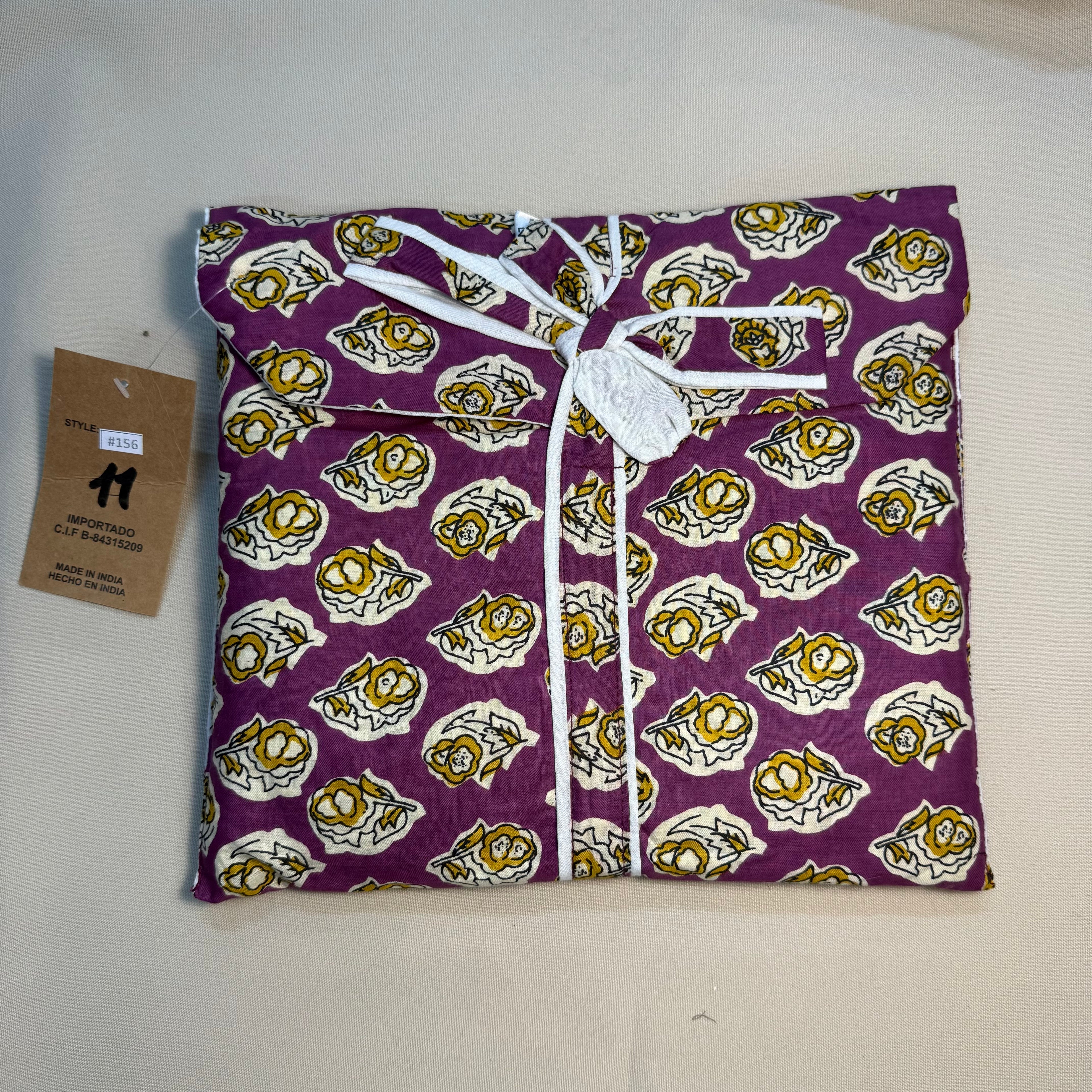Pijama de algodón estampado
