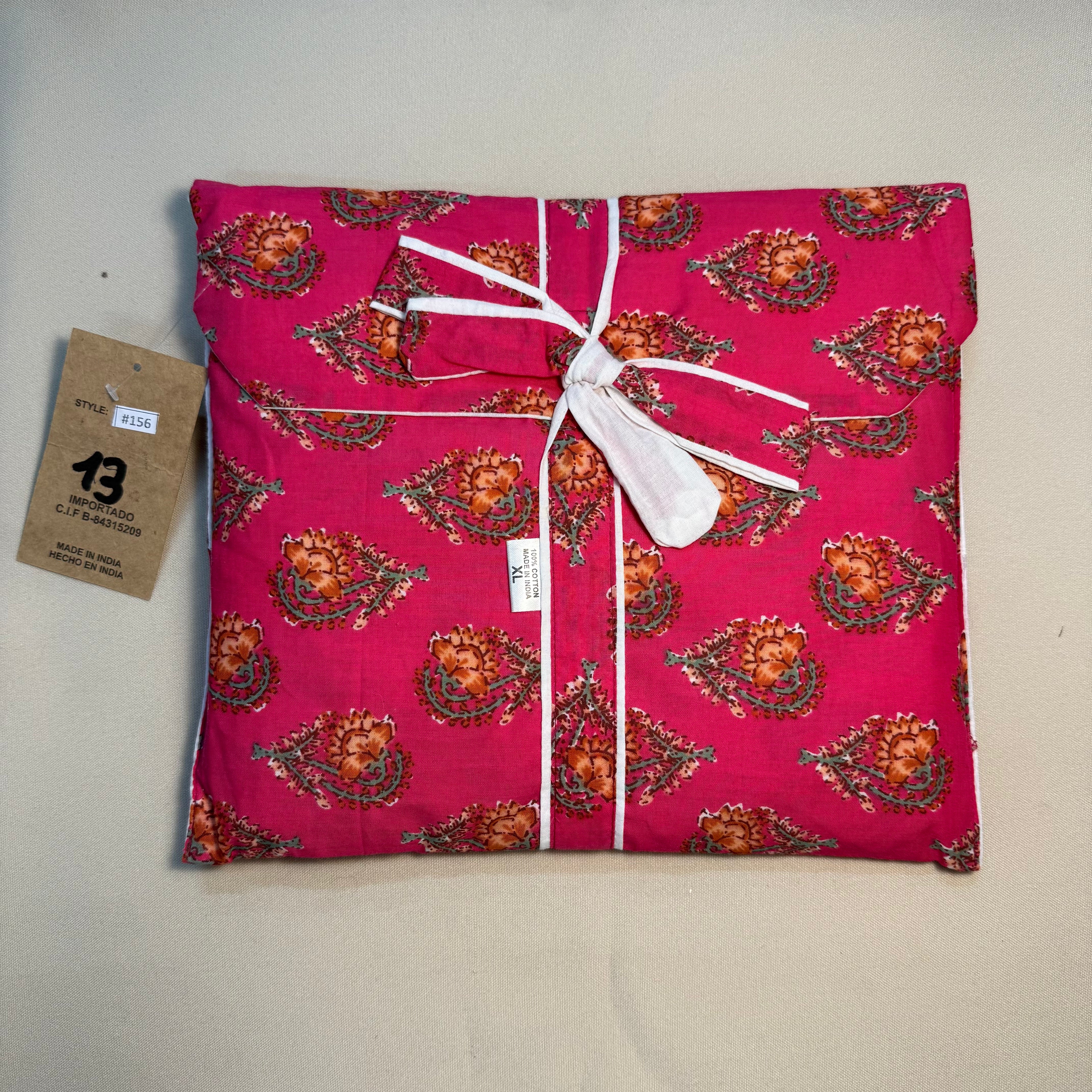 Pijama de algodón estampado