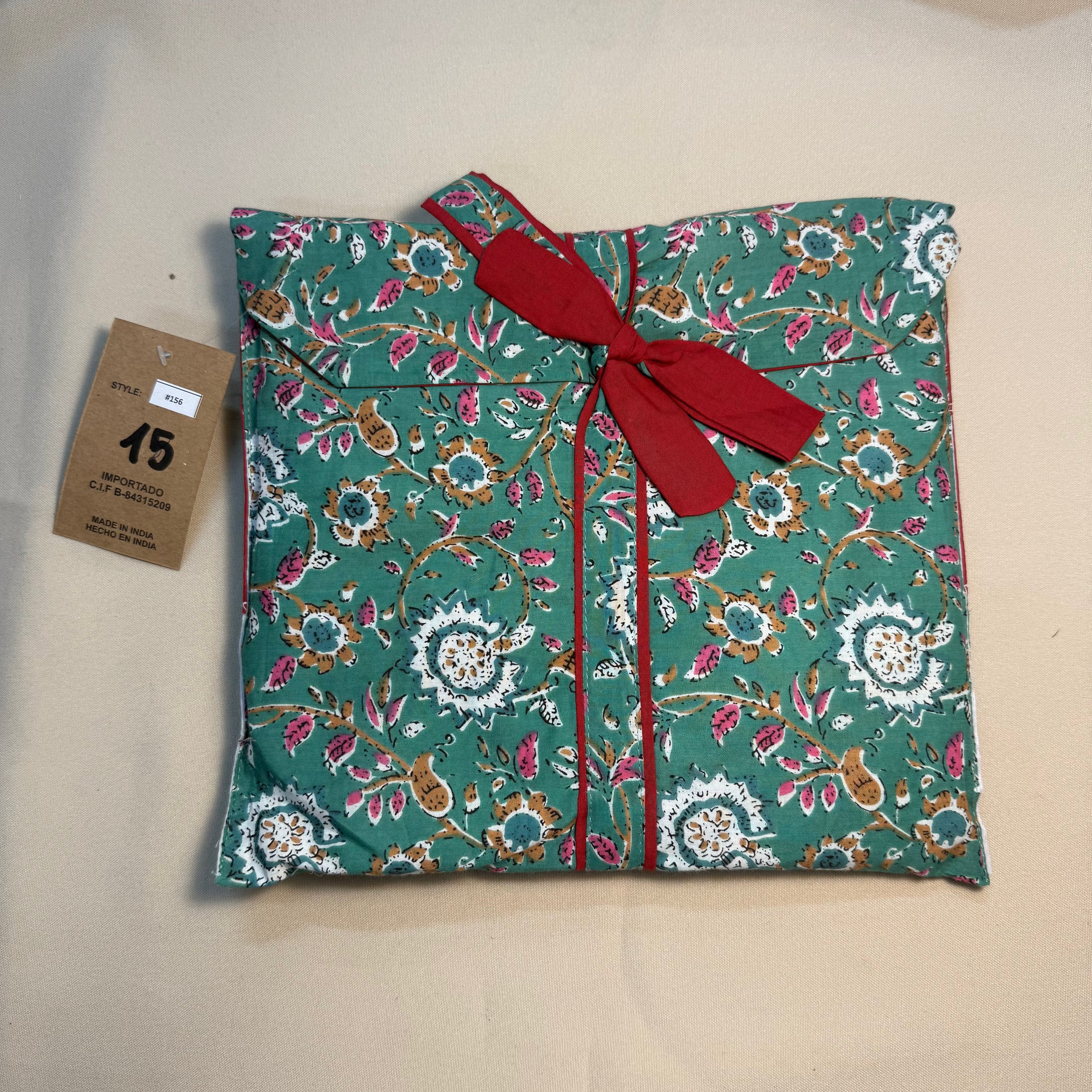 Pijama de algodón estampado
