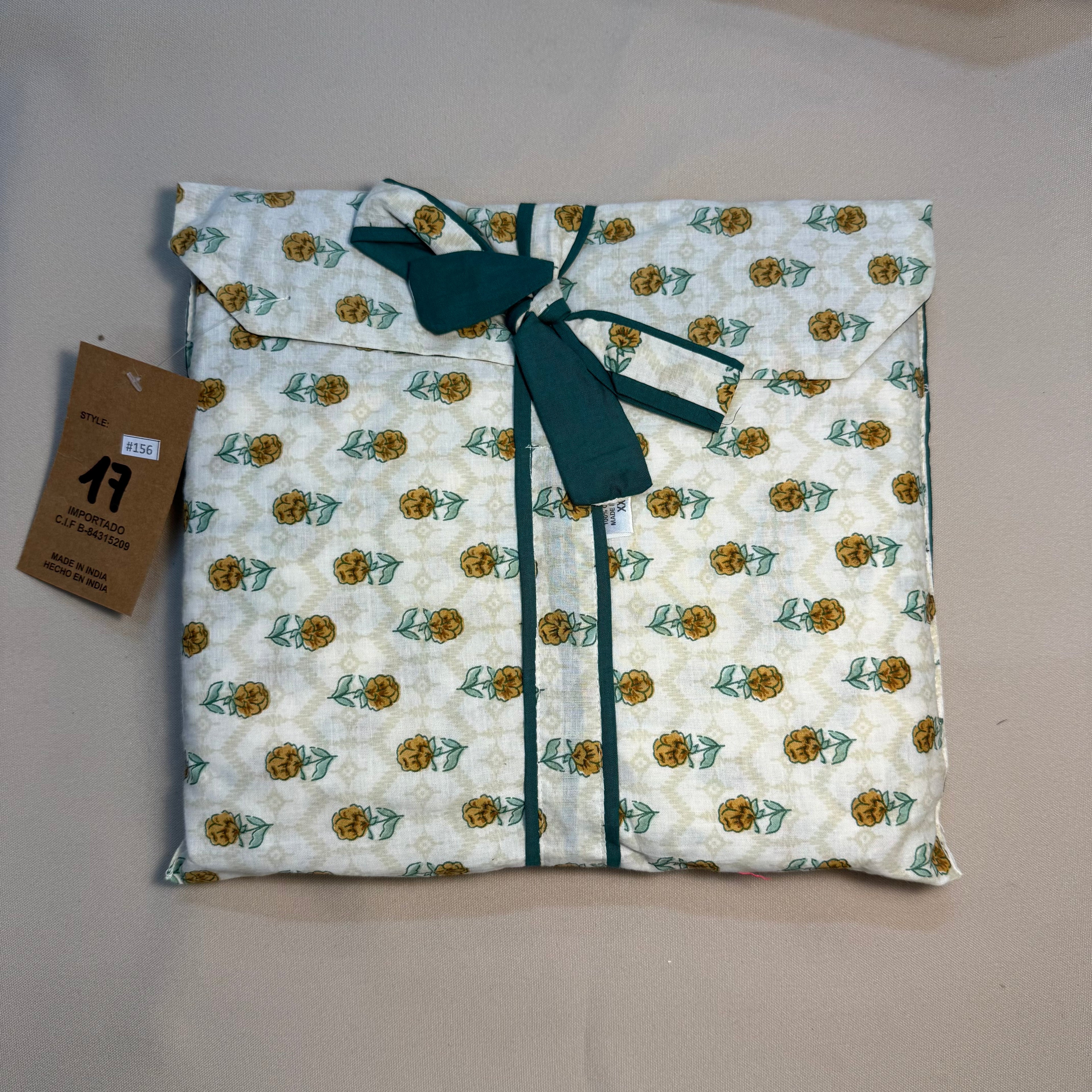 Pijama de algodón estampado