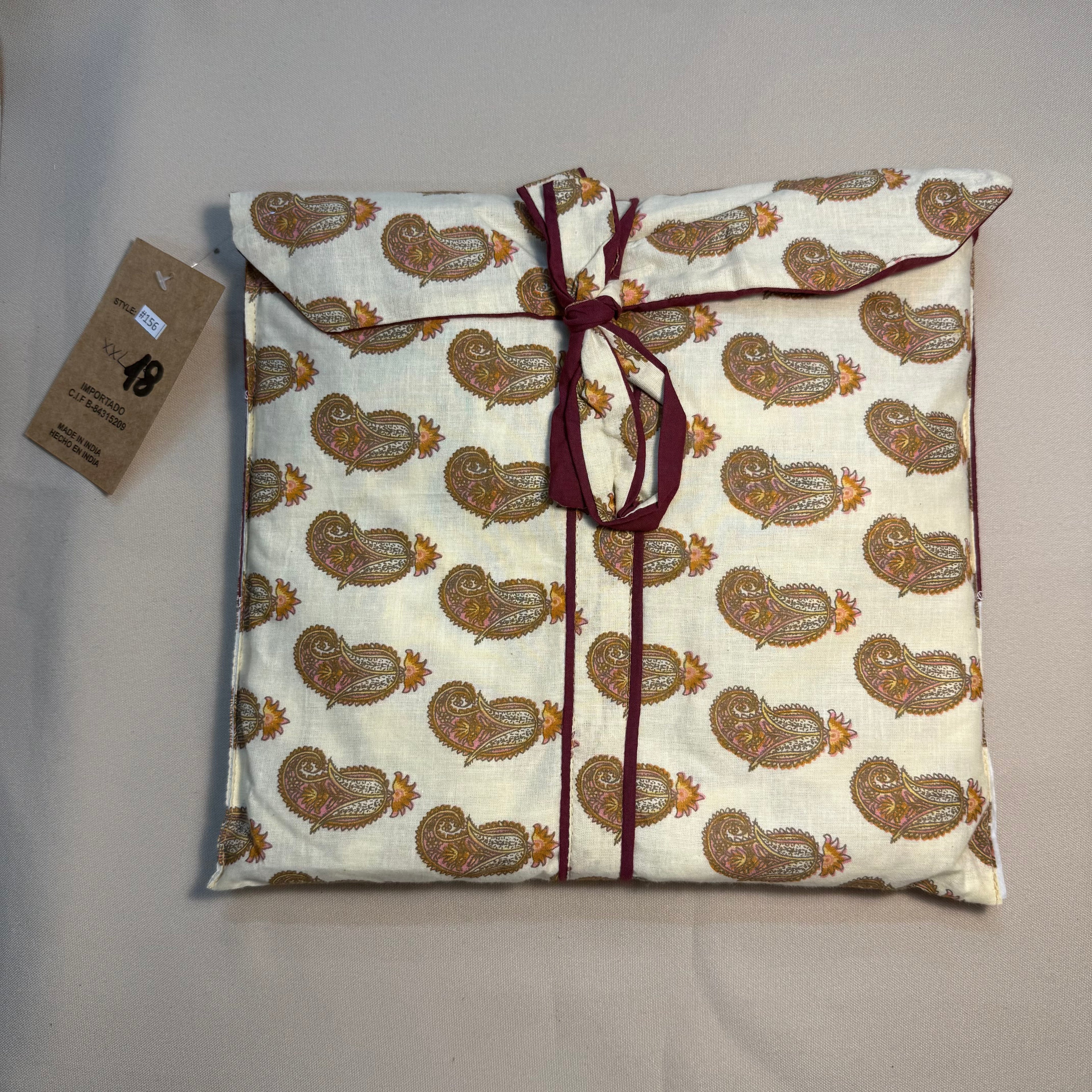 Pijama de algodón estampado