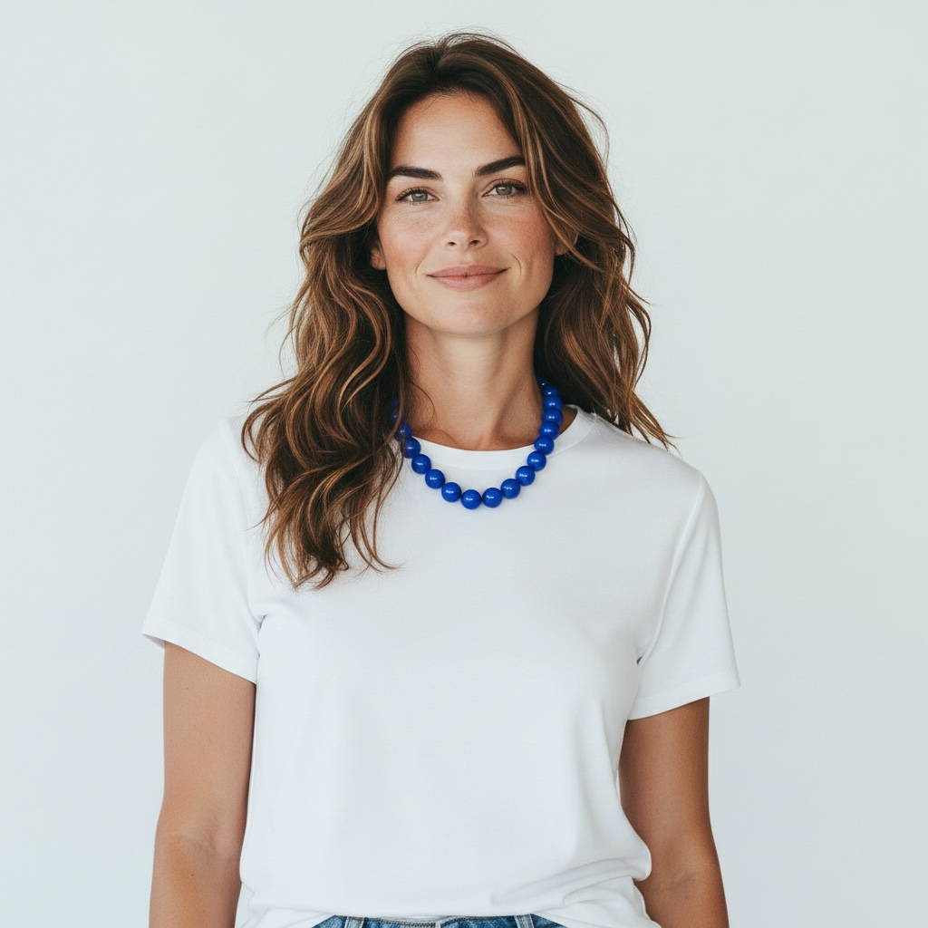 Collar de bolas perladas