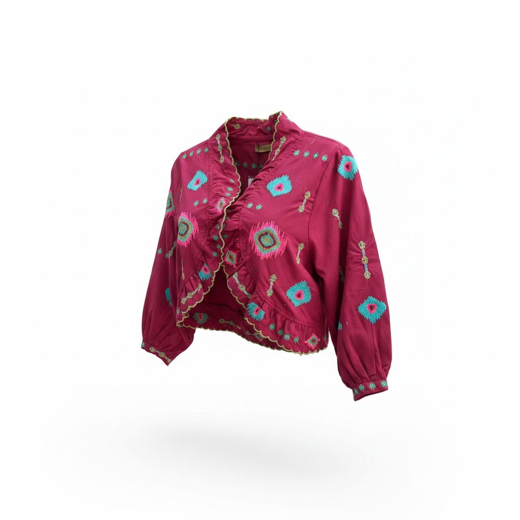 Sobre camisa algodón fruncida
