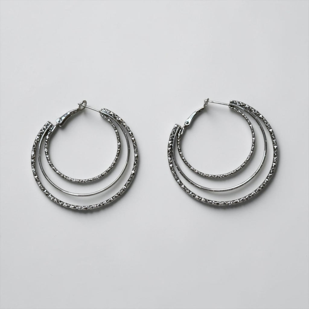 Pendientes Aros triple
